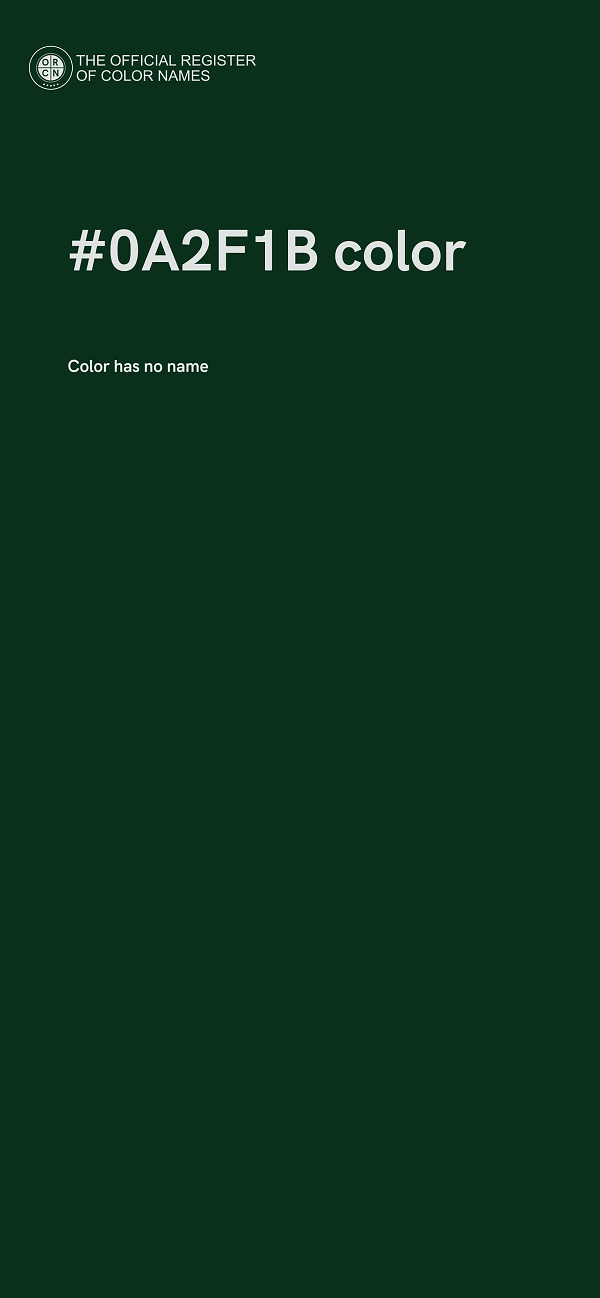 #0A2F1B color image