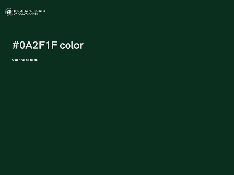 #0A2F1F color image