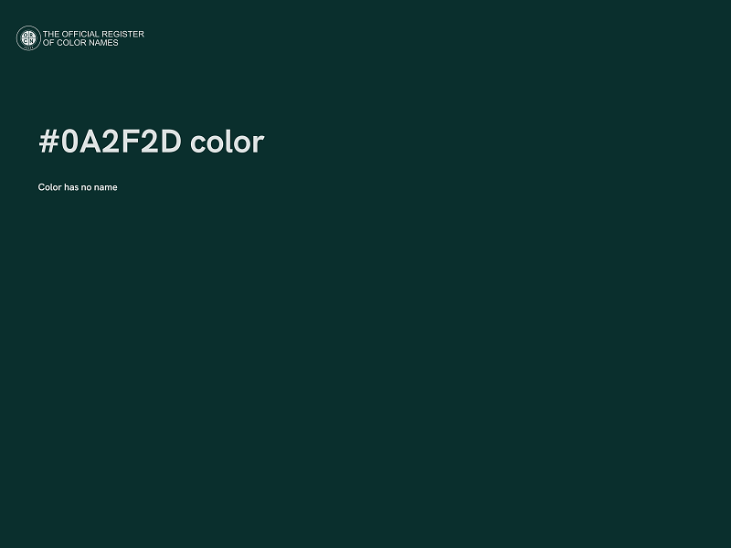 #0A2F2D color image