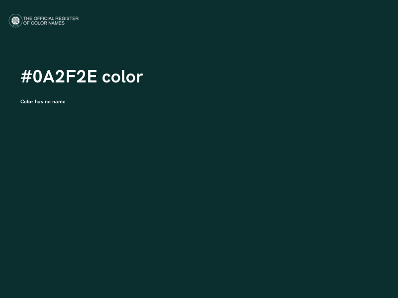 #0A2F2E color image