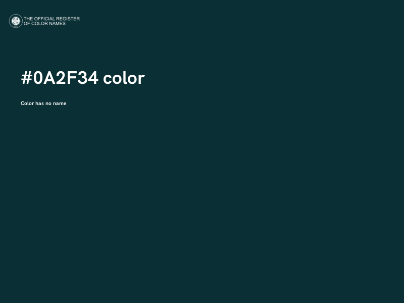 #0A2F34 color image