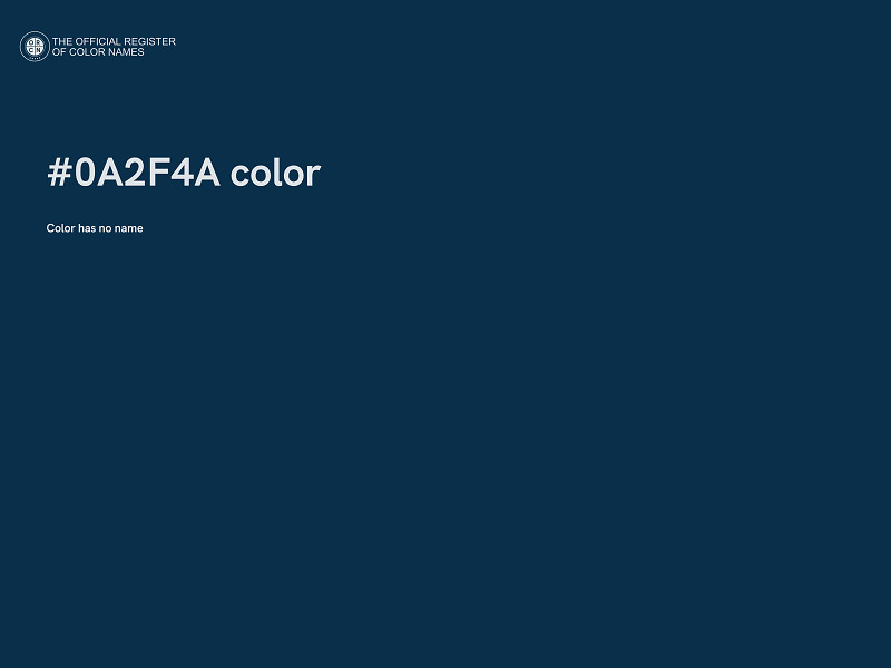 #0A2F4A color image