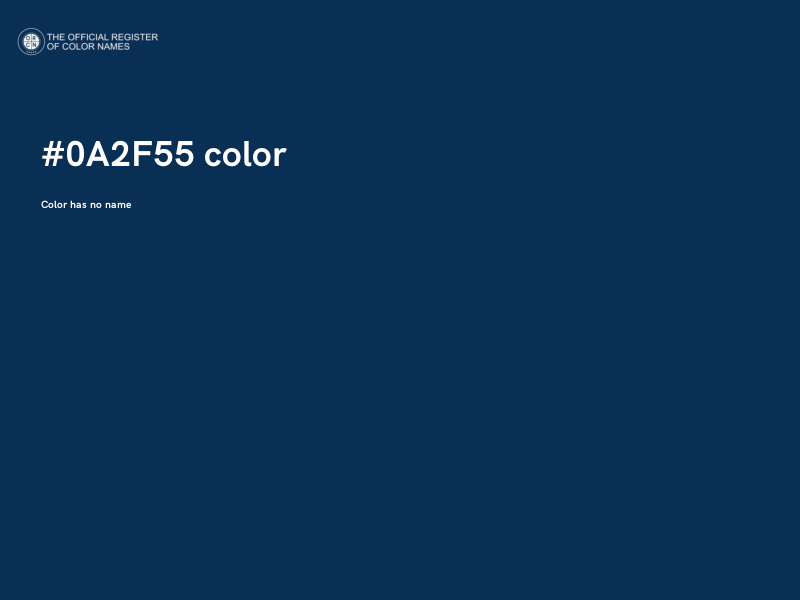 #0A2F55 color image