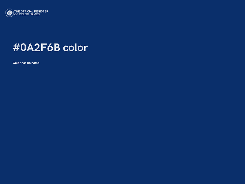 #0A2F6B color image