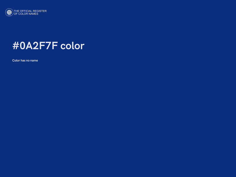 #0A2F7F color image