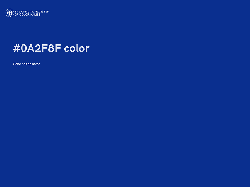 #0A2F8F color image