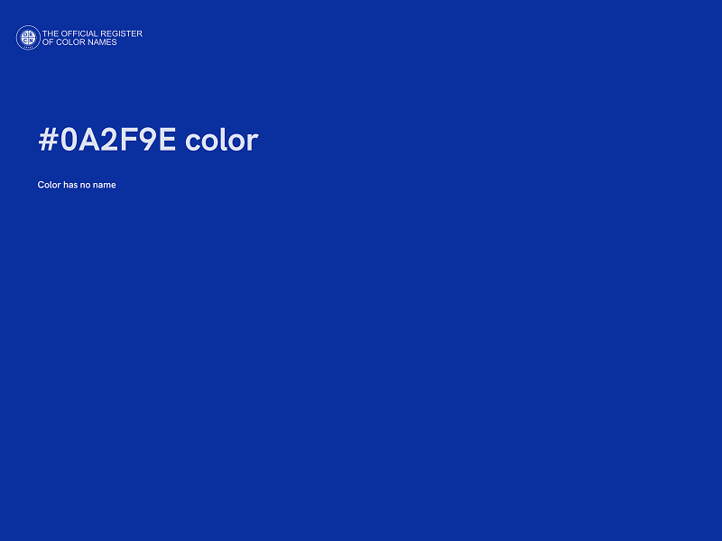 #0A2F9E color image