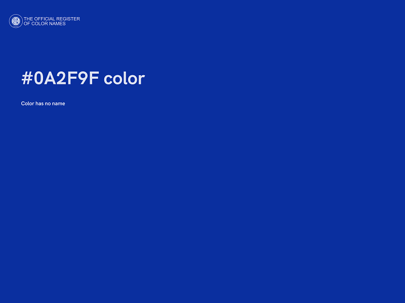 #0A2F9F color image