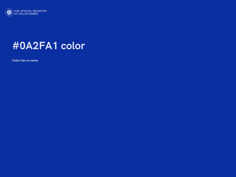 #0A2FA1 color image