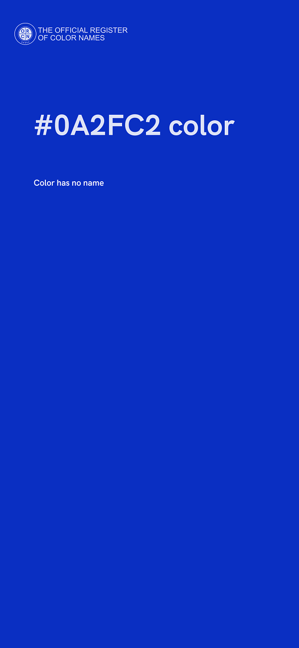 #0A2FC2 color image