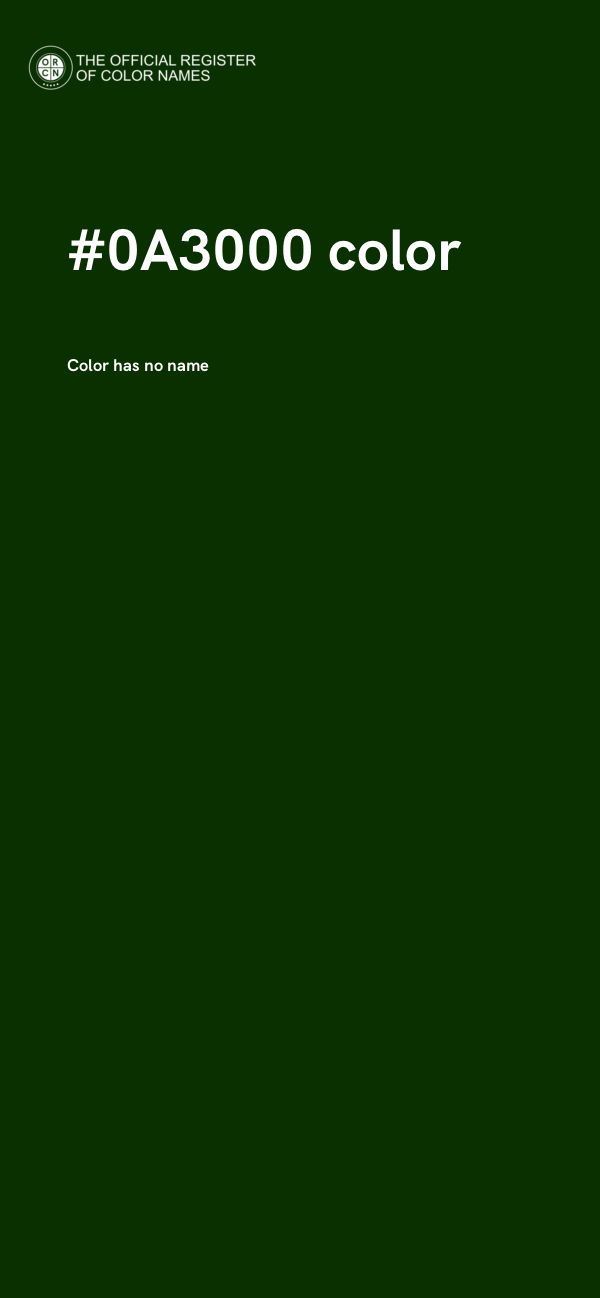 #0A3000 color image