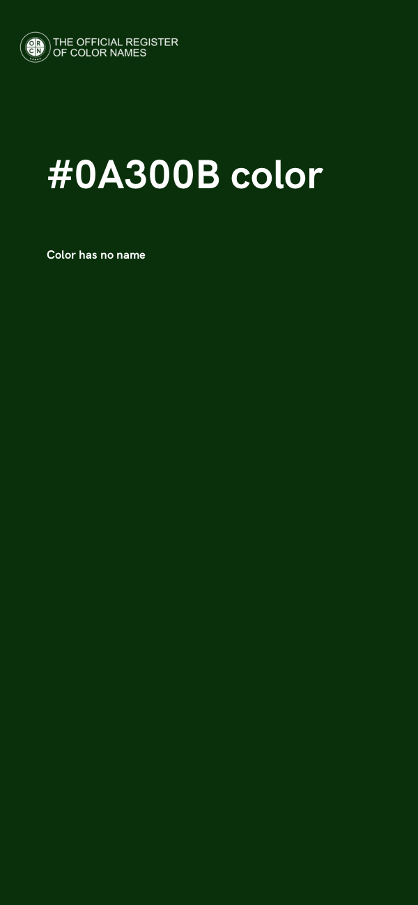 #0A300B color image