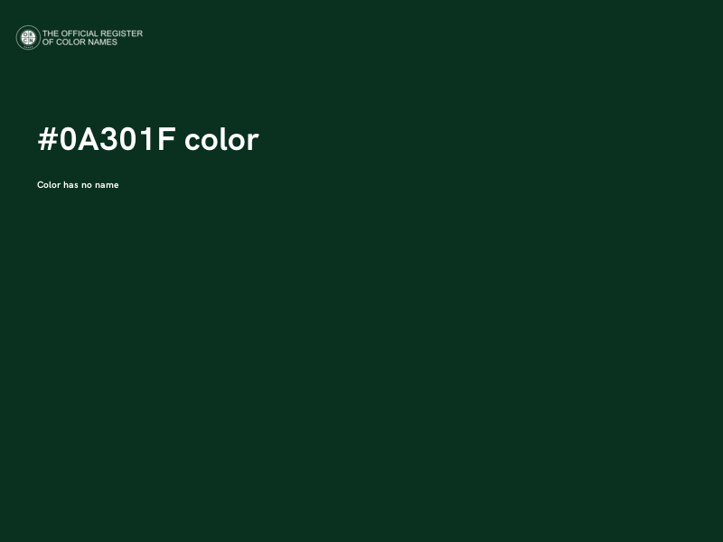 #0A301F color image