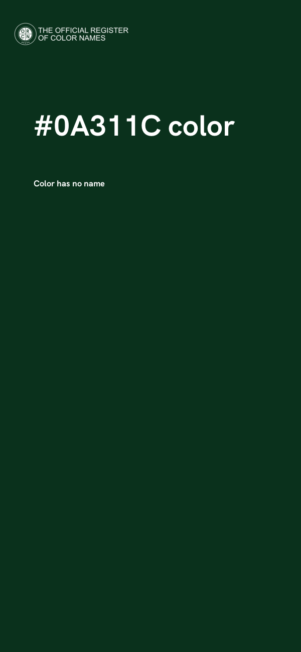 #0A311C color image