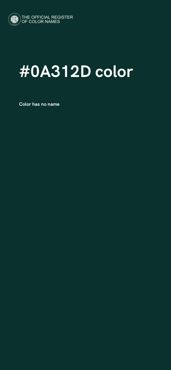#0A312D color image