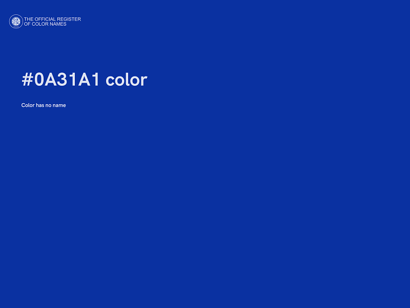 #0A31A1 color image