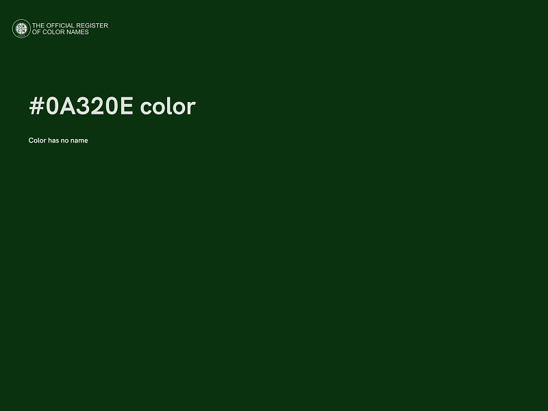 #0A320E color image