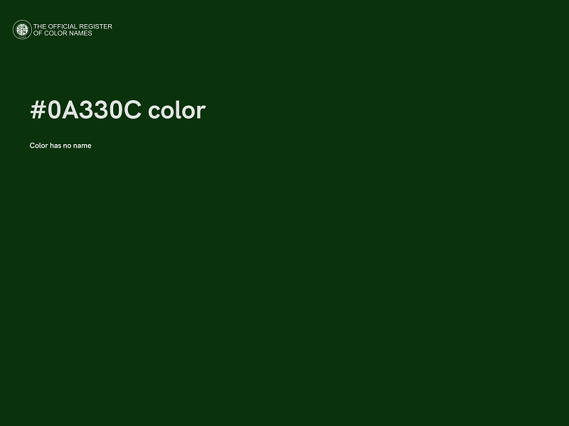 #0A330C color image