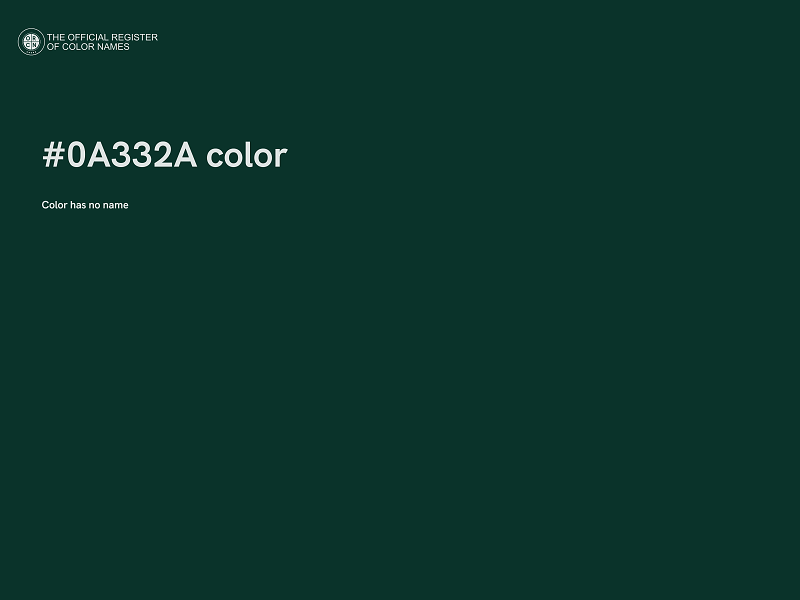 #0A332A color image