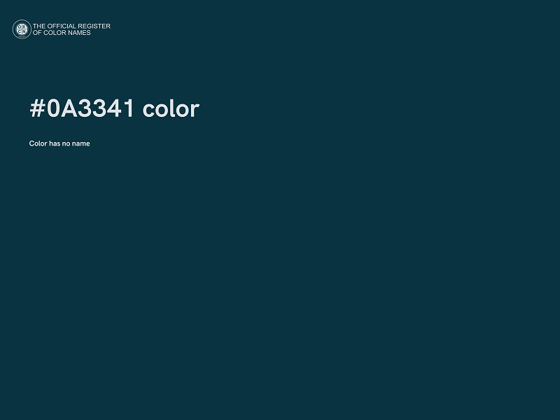 #0A3341 color image