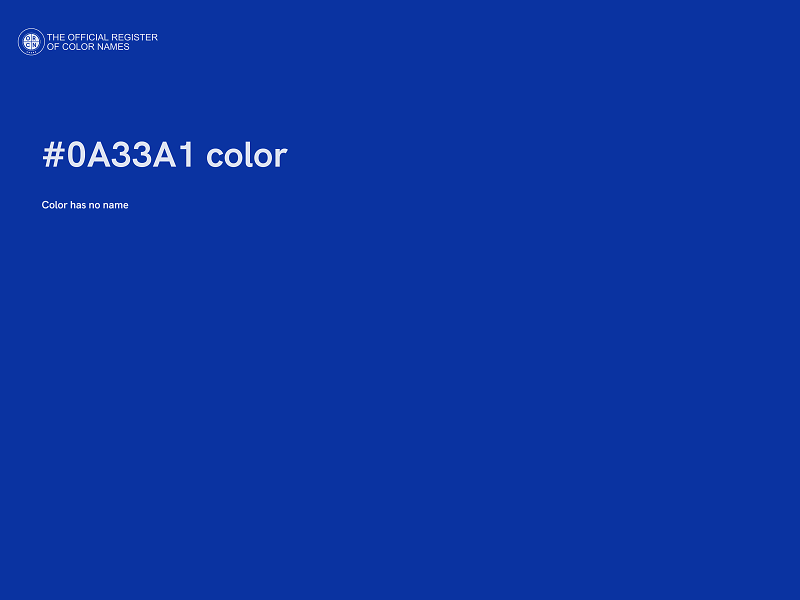 #0A33A1 color image