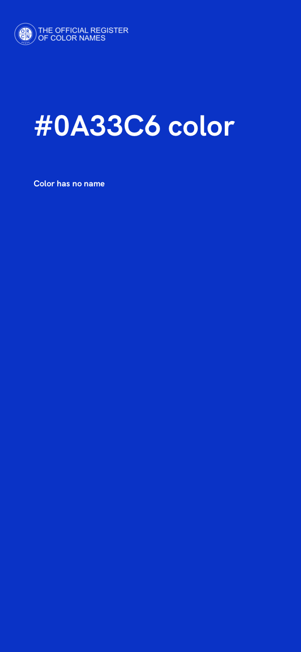 #0A33C6 color image