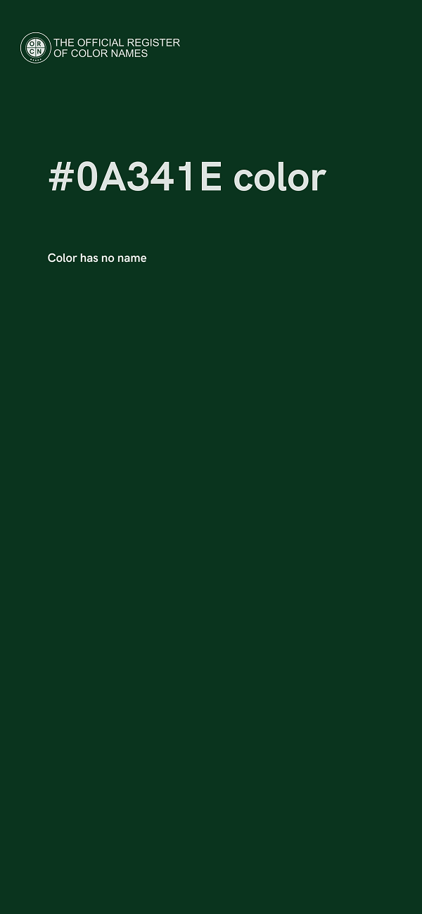 #0A341E color image