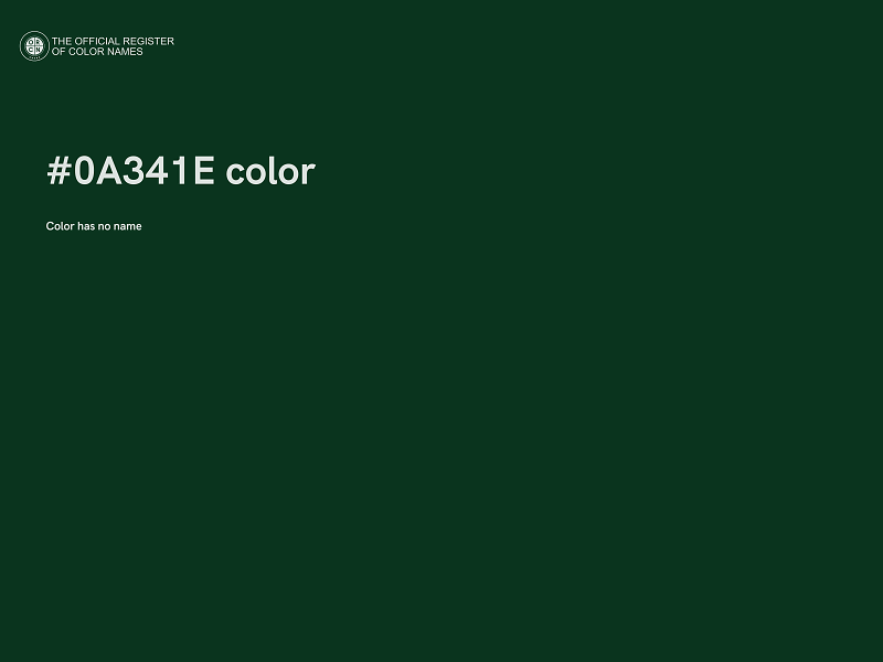 #0A341E color image