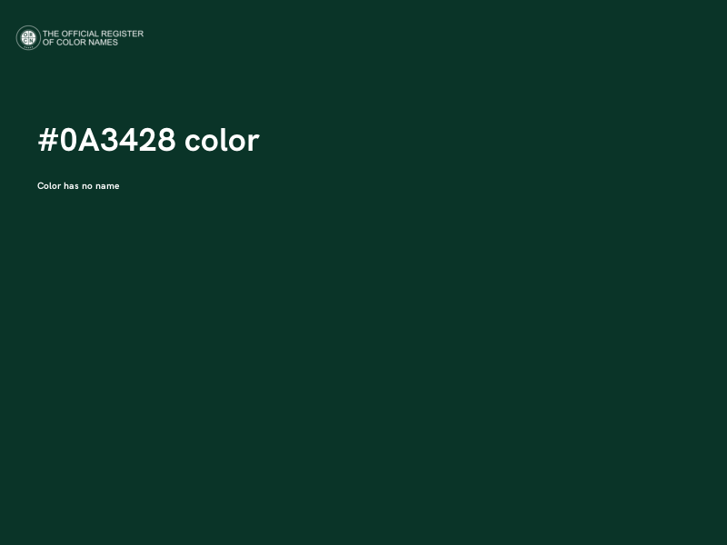 #0A3428 color image