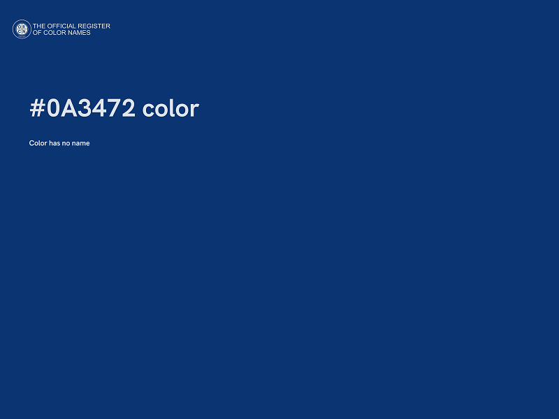 #0A3472 color image