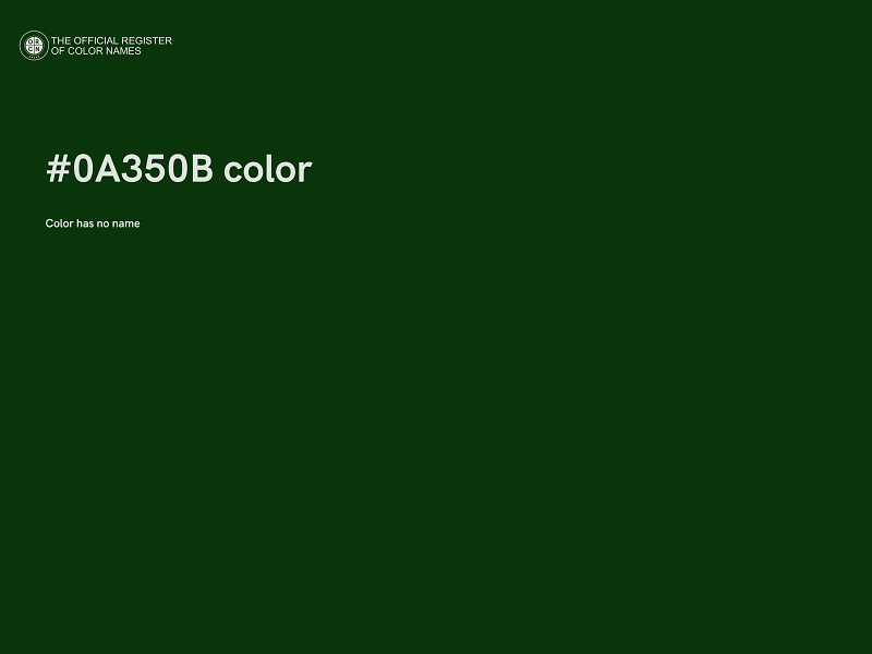 #0A350B color image