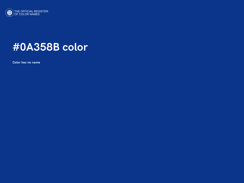 #0A358B color image