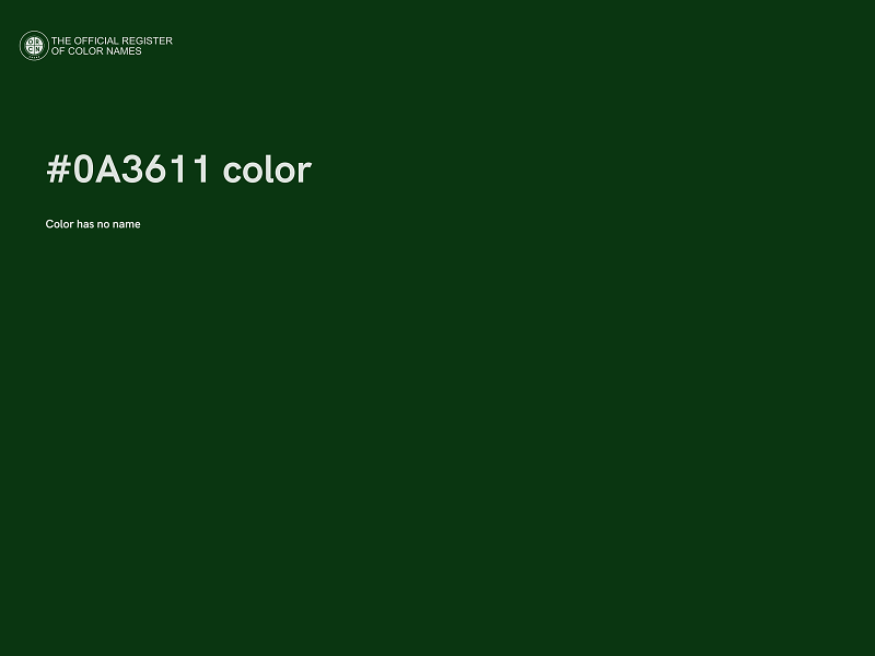 #0A3611 color image