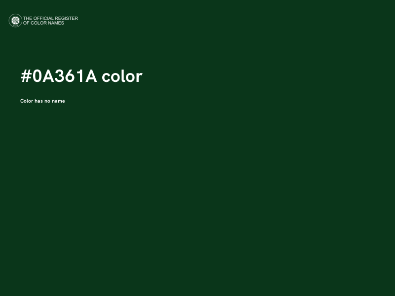 #0A361A color image