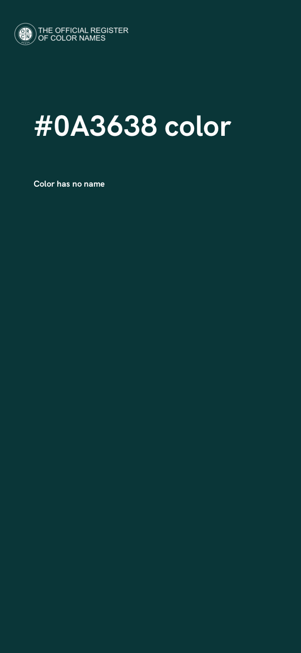 #0A3638 color image