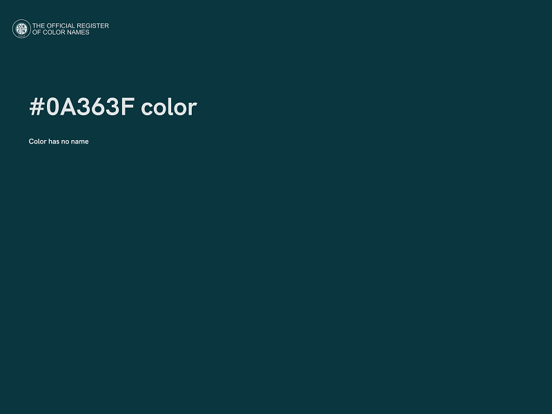 #0A363F color image