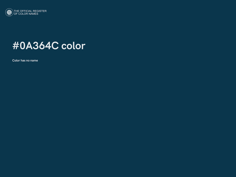 #0A364C color image