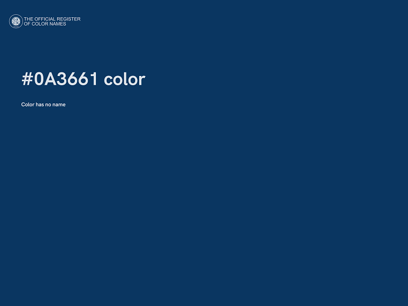 #0A3661 color image