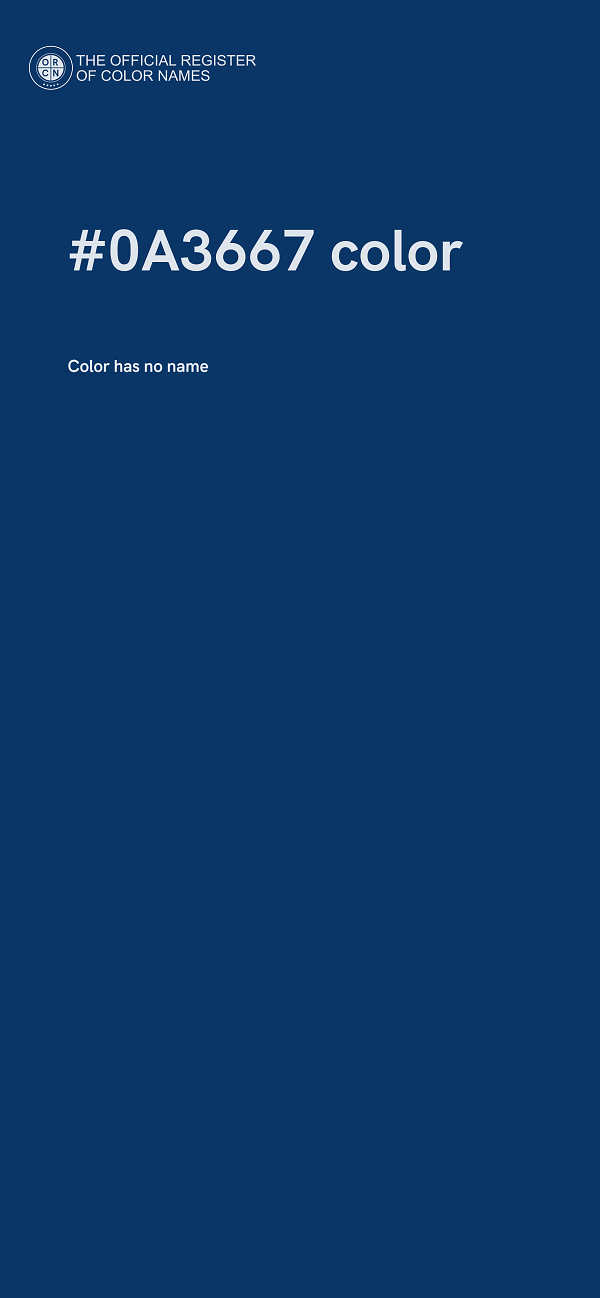 #0A3667 color image