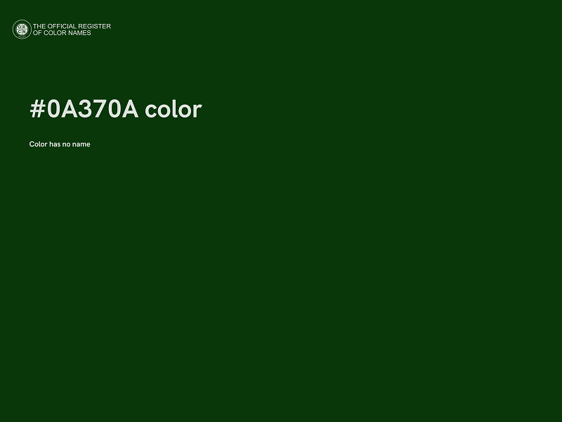 #0A370A color image