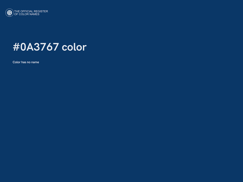 #0A3767 color image