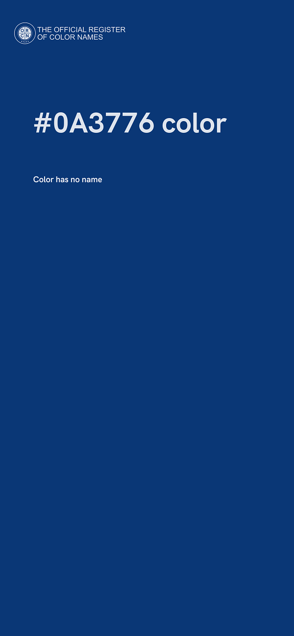 #0A3776 color image