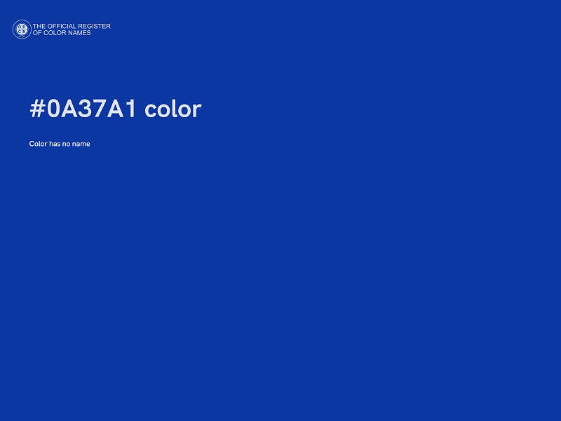 #0A37A1 color image