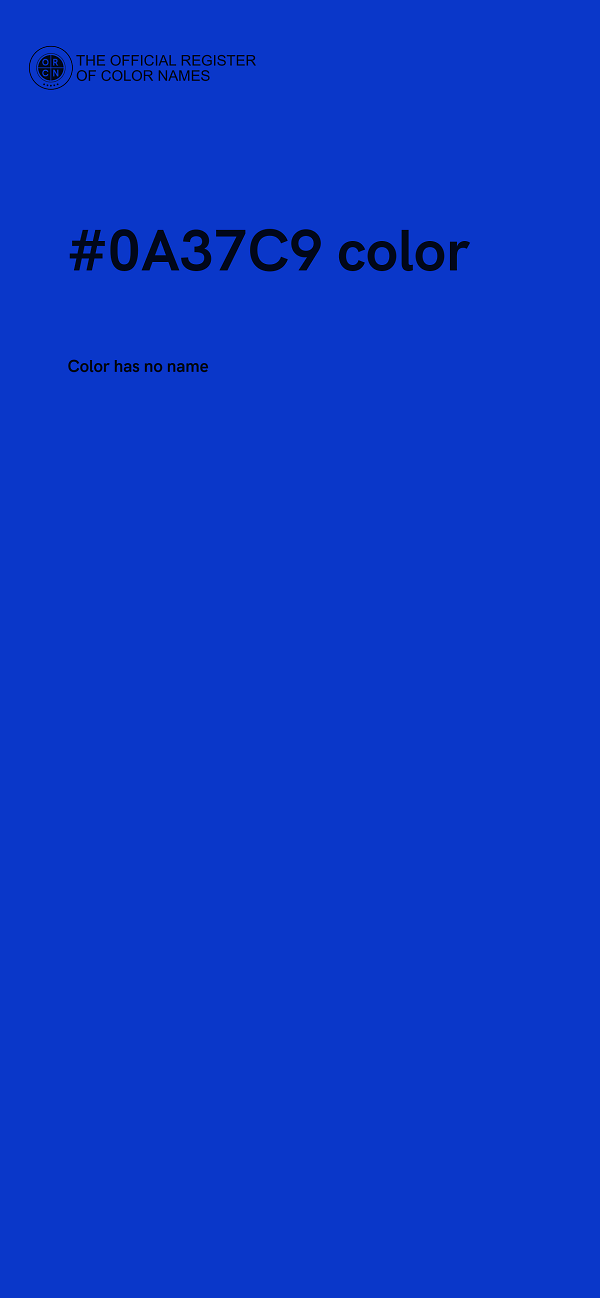 #0A37C9 color image