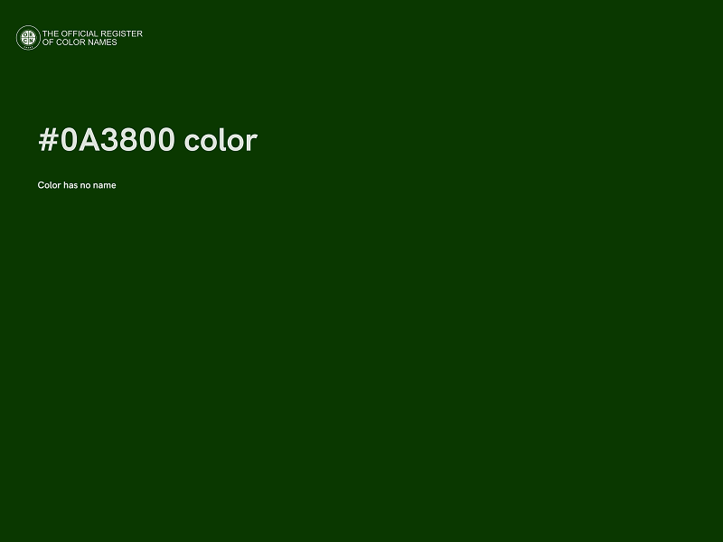 #0A3800 color image
