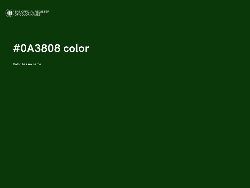 #0A3808 color image