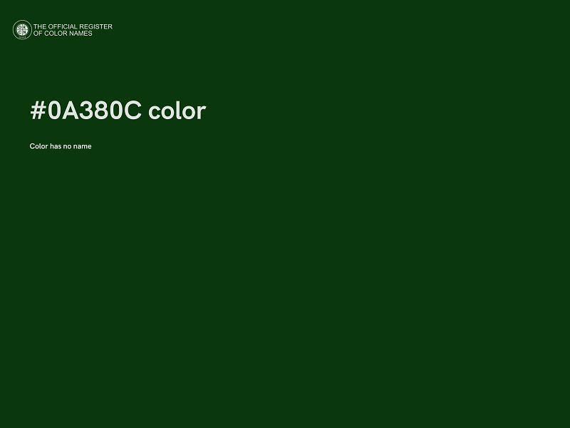 #0A380C color image