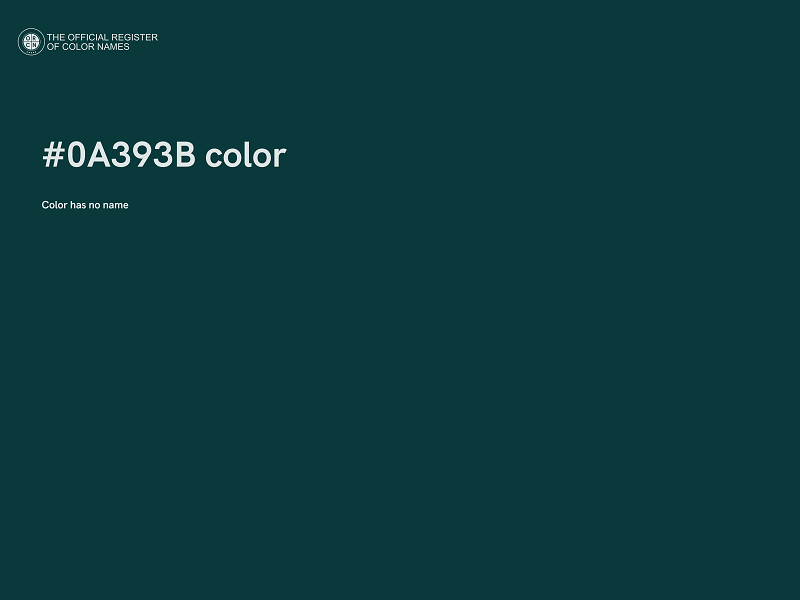 #0A393B color image