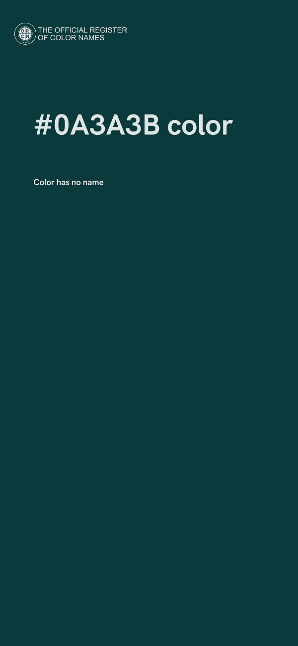 #0A3A3B color image