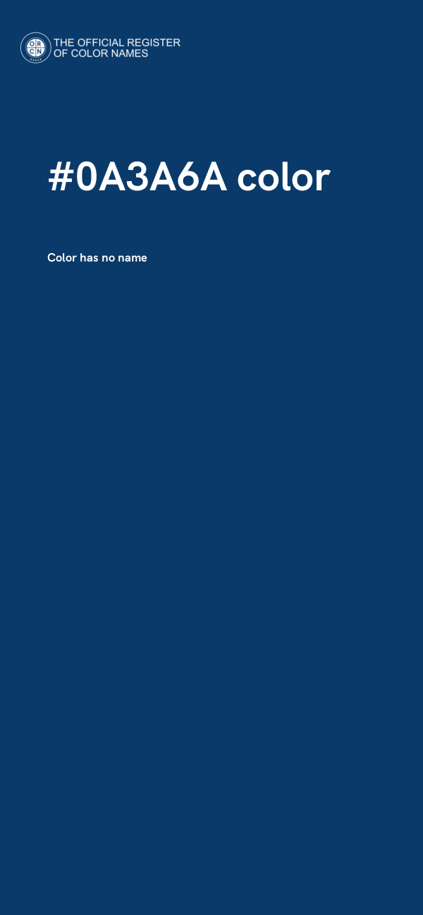 #0A3A6A color image